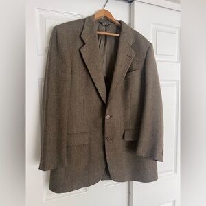 Southwick Jacket Herringbone Sports Coat Size 42 Tall Vintage 90s Fall Winter